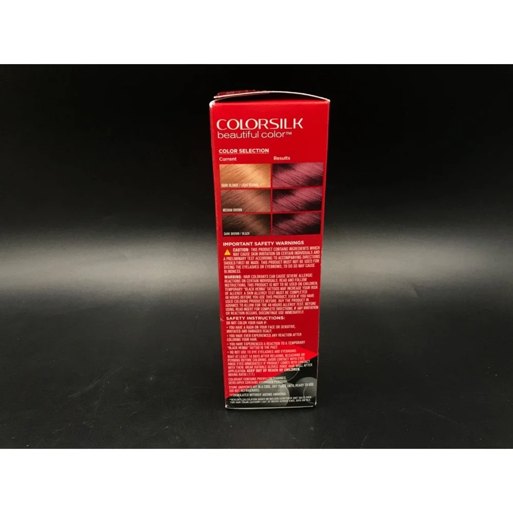 Revlon Color Silk with Bond Repair Complex, #48 Burgundy (Pack of 1)